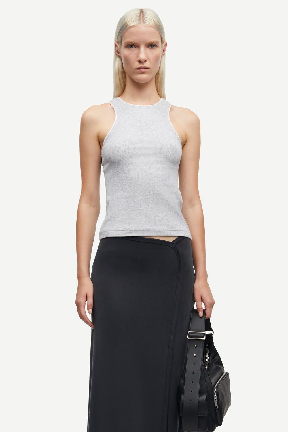 Sajune Tank top - Light Grey Mel.